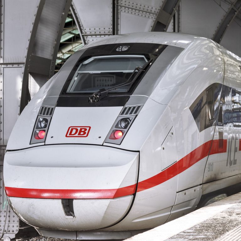 A train of Euro 2024 in Germany sponsor DB