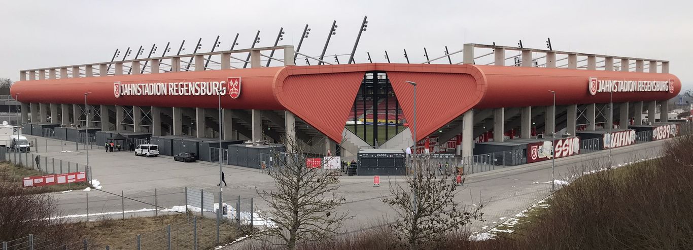 Jahnstadion from top of outside steps