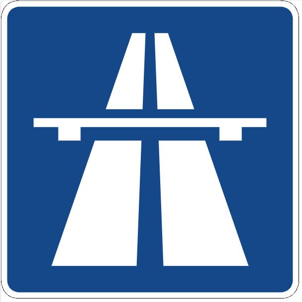 Autobahn roadsign