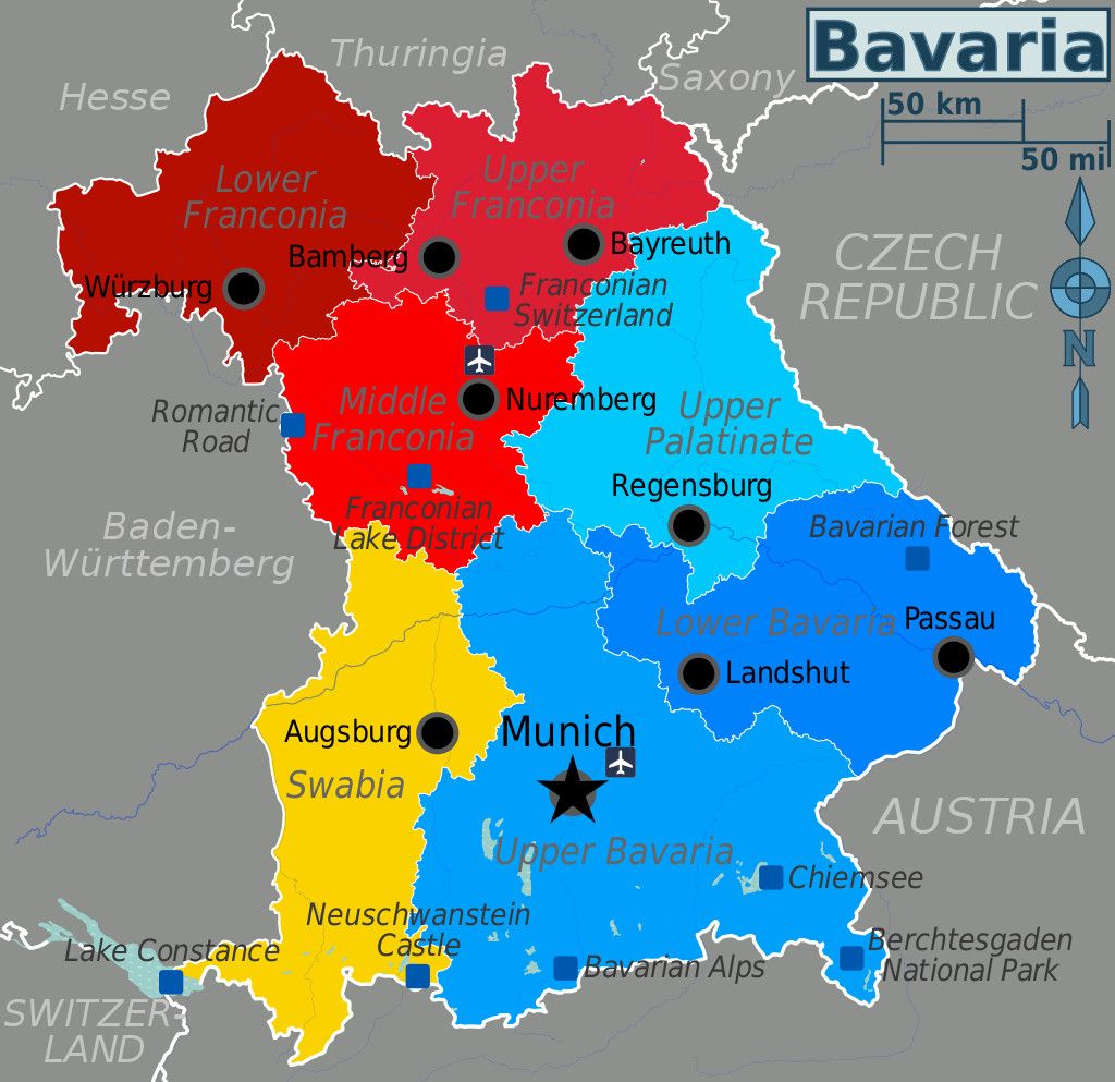 Map of Bavaria