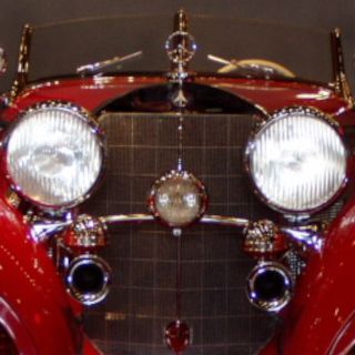 Vintage car in the Mercedes-Benz Museum